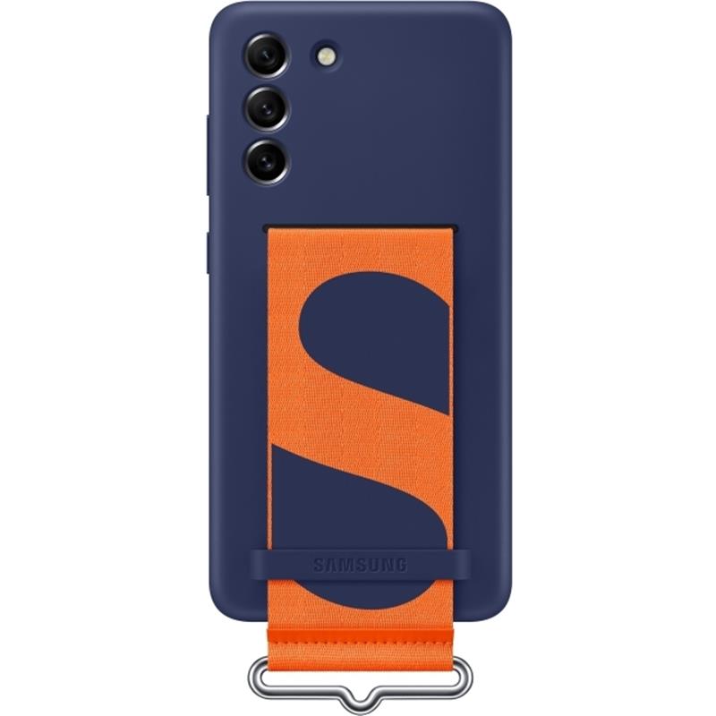  Samsung Silicone Cover with Strap Galaxy S21 FE 5G Navy