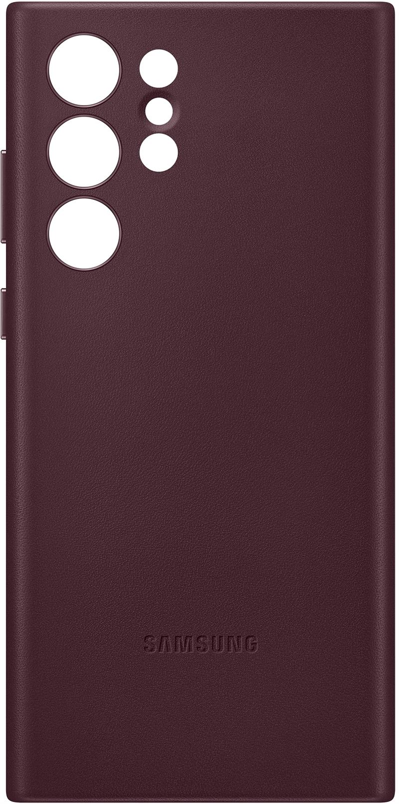  Samsung Leather Cover Galaxy S22 Ultra 5G Burgundy