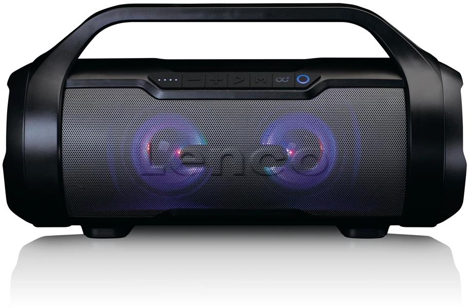  Lenco Splashproof Bluetooth Speaker with FM-radio Black