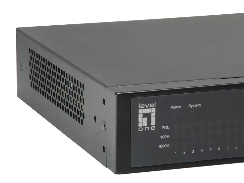 LevelOne GEL-1051 Managed L2/L3/L4 Gigabit Ethernet (10/100/1000) Zwart