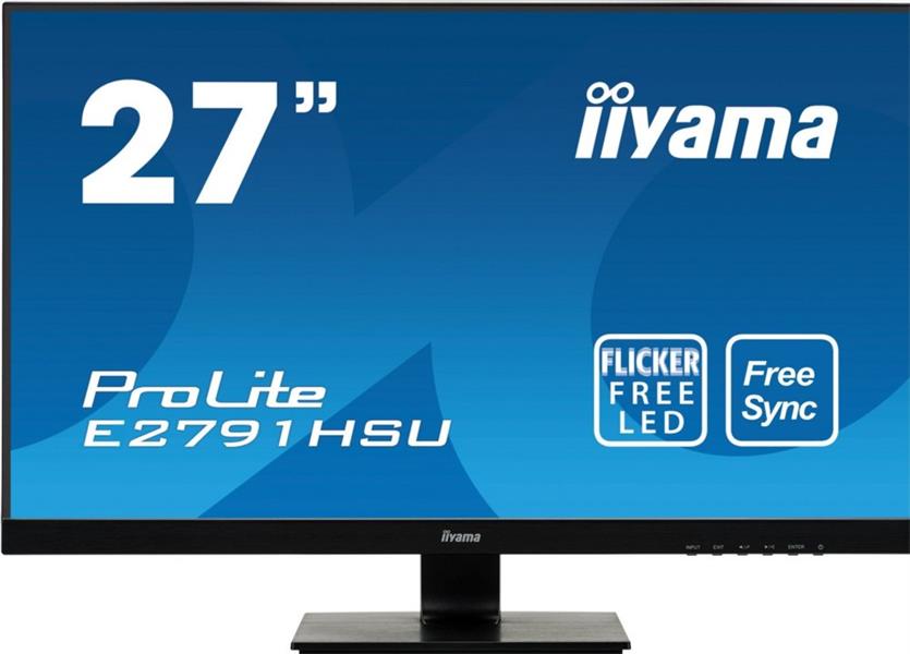 iiyama ProLite E2791HSU-B1 computer monitor 68,6 cm (27"") 2560 x 1440 Pixels Wide Quad HD LED Zwart