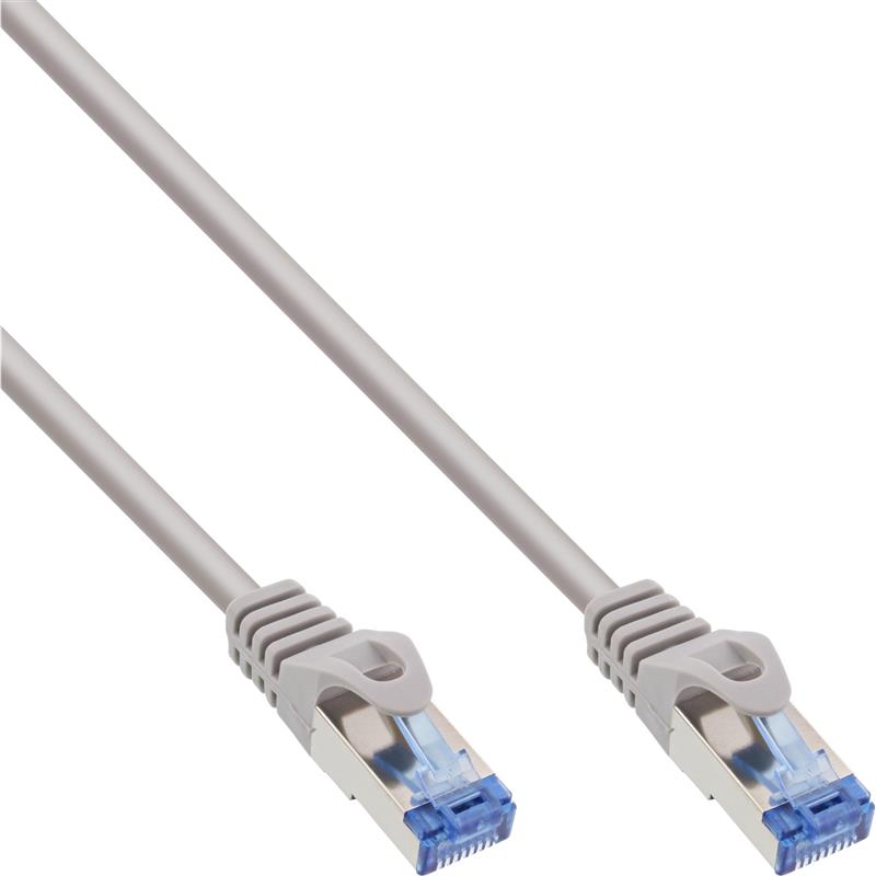 InLine Patch cable Cat 6A S FTP TPE flexible grey 0 5m