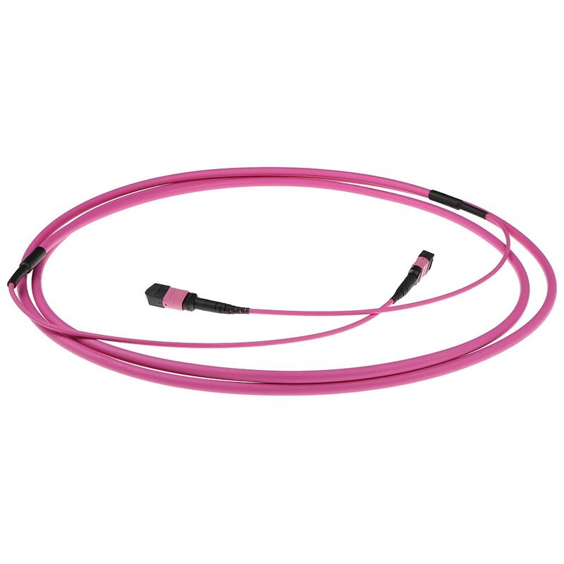 ACT DC5001 Glasvezel kabel 30 m MPO/MTP OM3/OM4 Violet