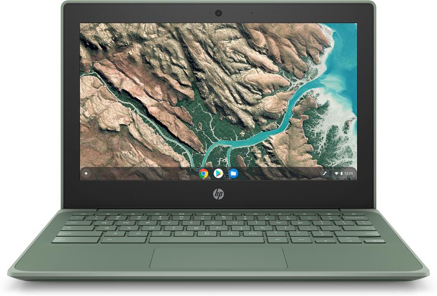 HP Chromebook 11 G8 EE Groen 29,5 cm (11.6"") 1366 x 768 Pixels Touchscreen Intel® Celeron® N 4 GB LPDDR4-SDRAM 32 GB eMMC Wi-Fi 5 (802.11ac) Chrome O