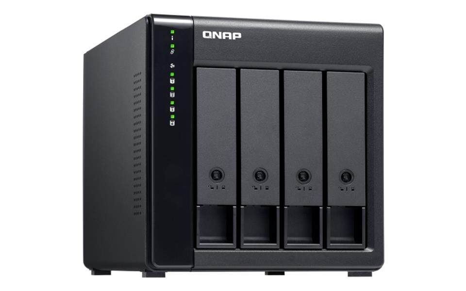 QNAP TL-D400S behuizing voor opslagstations HDD-/SSD-behuizing Zwart, Grijs 2.5/3.5""