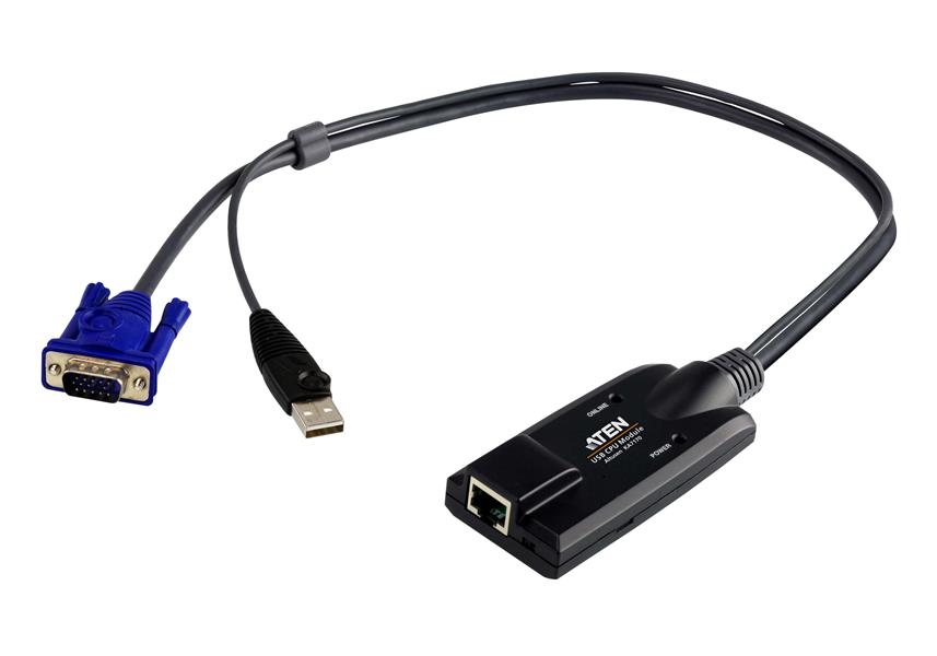 ATEN USB VGA KVM-adapter met ondersteuning: voor Composiet video
