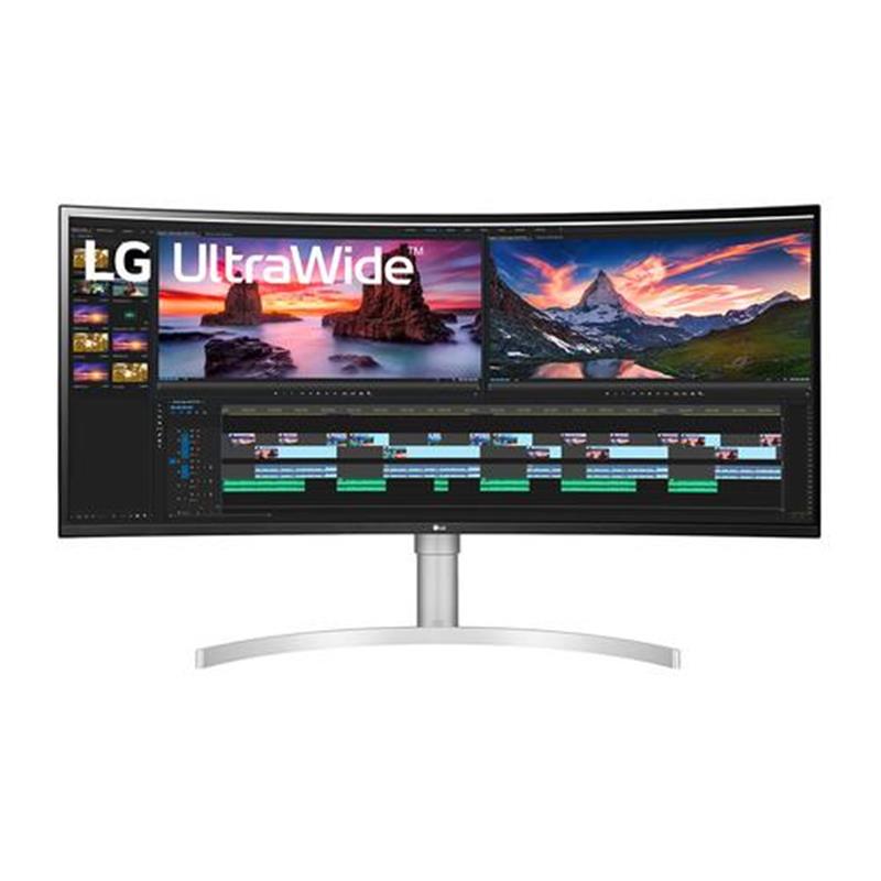 LG 38WN95C-W computer monitor 96 5 cm 38 3840 x 1600 Pixels UltraWide Quad HD Zwart Zilver Wit