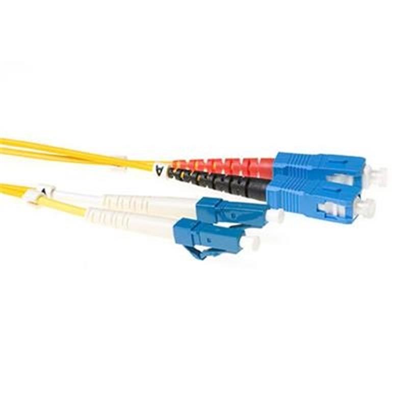 Ewent EL8903 Glasvezel kabel 3 m 2x LC 2x SC OS2 Geel