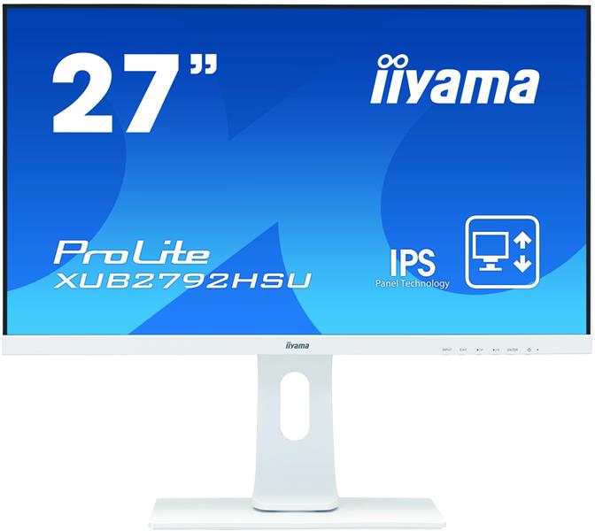 iiyama ProLite XUB2792HSU-W1 computer monitor 68,6 cm (27"") 1920 x 1080 Pixels Full HD LED Wit