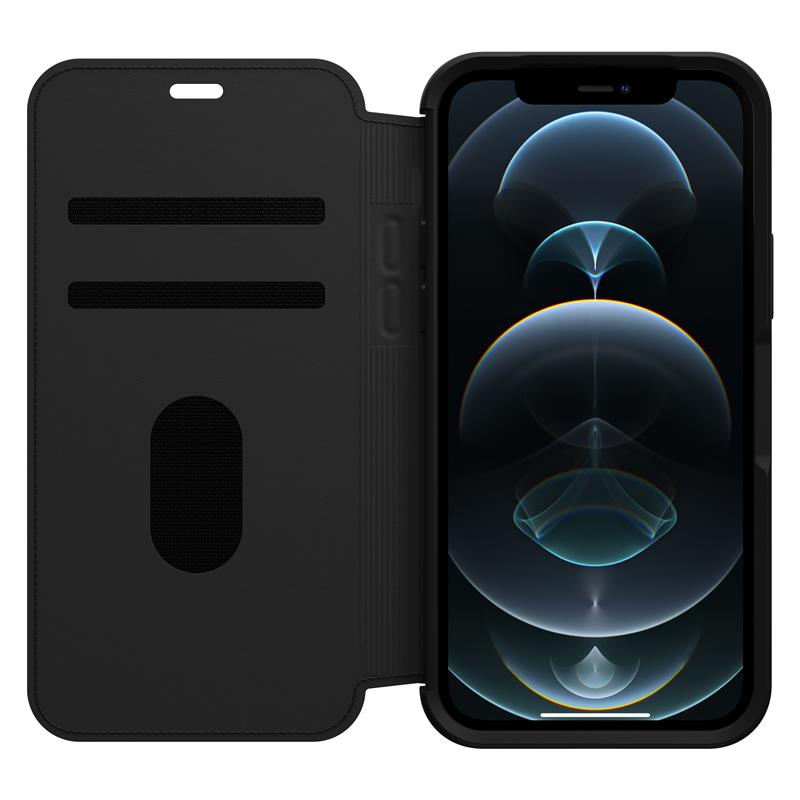 OtterBox Strada Folio Series voor Apple iPhone 12/iPhone 12 Pro, zwart - Geen retailverpakking