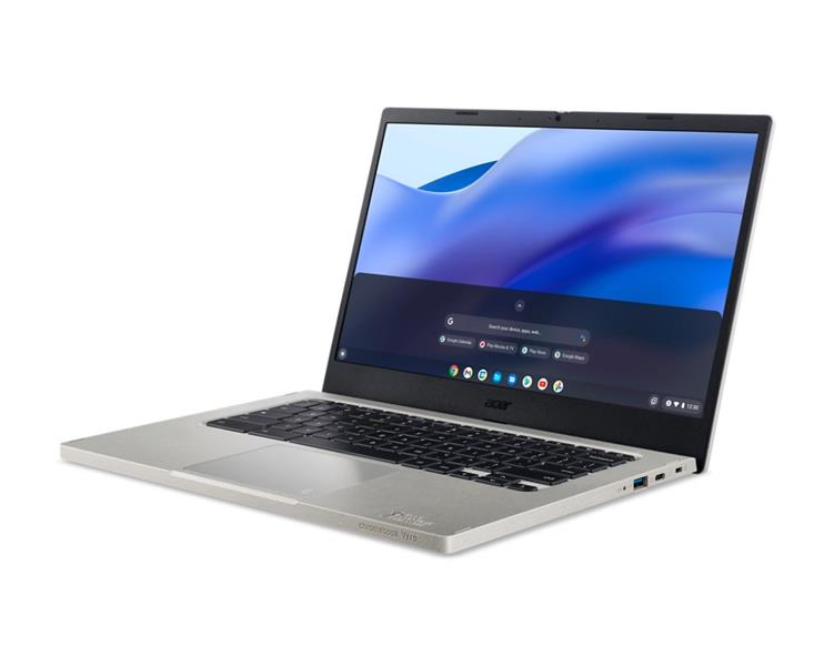 Acer Chromebook Vero 514 CBV514-1H-39ET 35,6 cm (14"") Full HD Intel® Core™ i3 i3-1215U 8 GB LPDDR4x-SDRAM 128 GB SSD Wi-Fi 6 (802.11ax) ChromeOS Grij