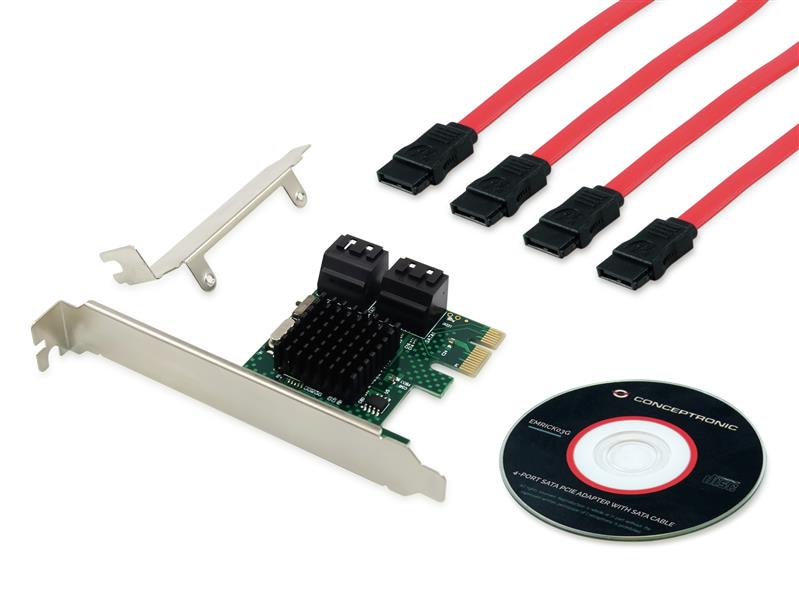 Conceptronic EMRICK03G interfacekaart/-adapter Intern SATA