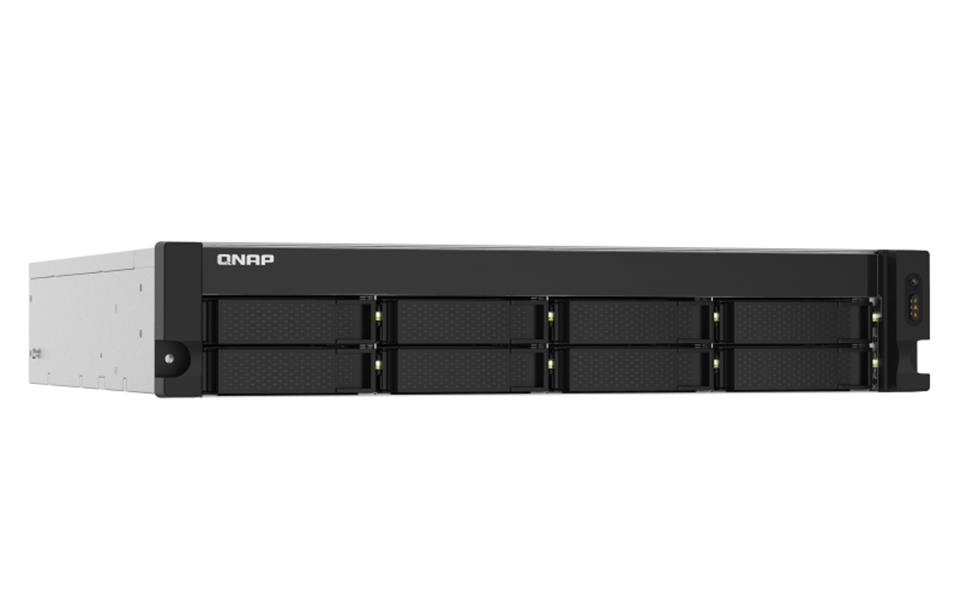 QNAP TS-832PXU NAS Rack (2U) Ethernet LAN Aluminium, Zwart AL324