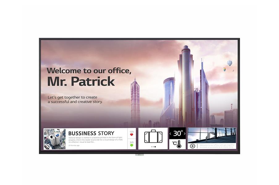 LG UH5F Digitale signage flatscreen 139,7 cm (55"") IPS 4K Ultra HD Zwart Type processor Web OS