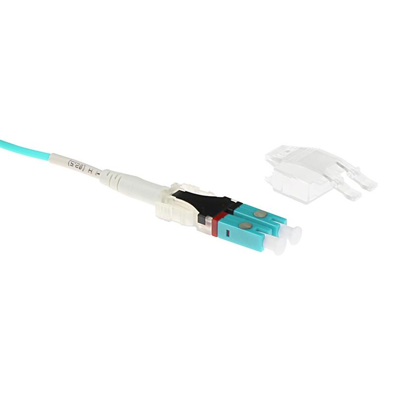 ACT RL8300 Glasvezel kabel 0,5 m LC OM3 Aqua-kleur