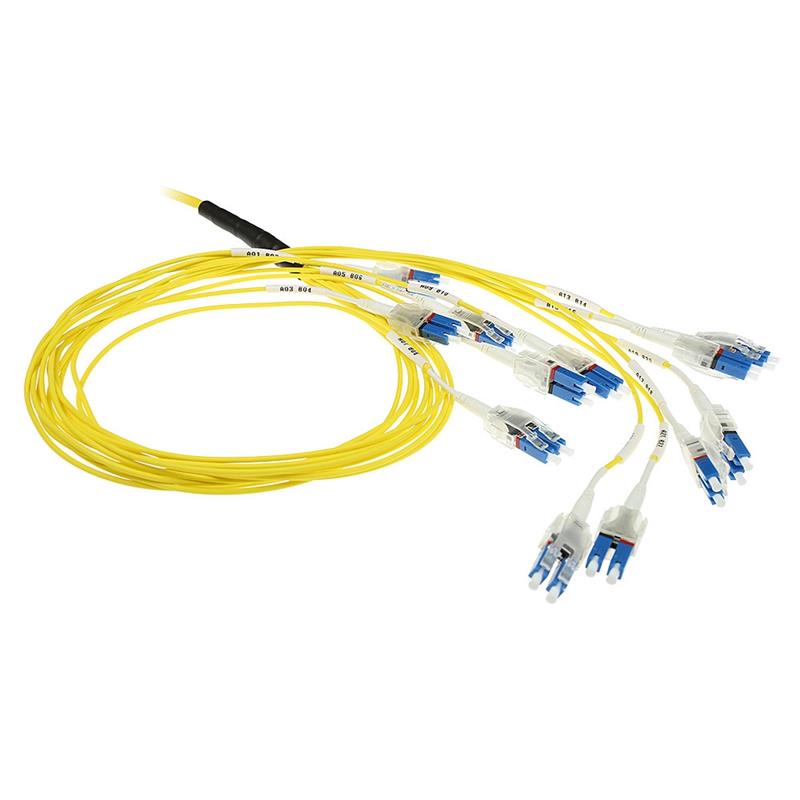 ACT DC5556 Glasvezel kabel 30 m LC OS2 Geel