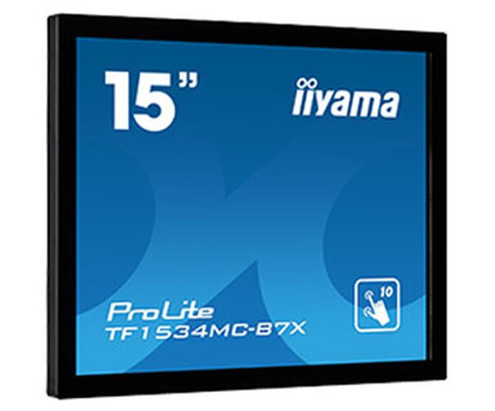 iiyama ProLite TF1534MC-B7X touch screen-monitor 38,1 cm (15"") 1024 x 768 Pixels Multi-touch Multi-gebruiker Zwart