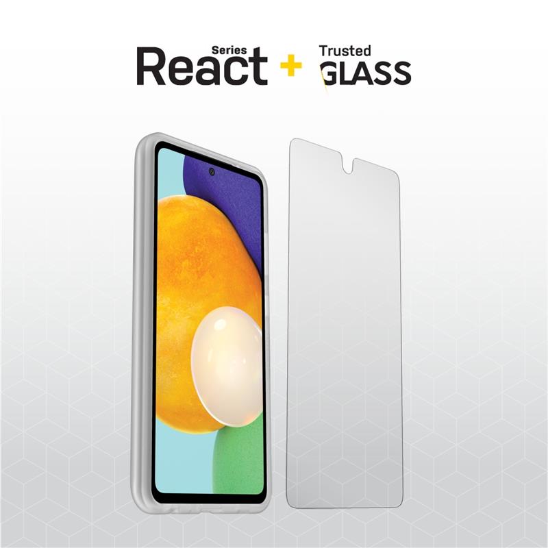 OtterBox React + Trusted Glass Series voor Samsung Galaxy A52/A52 5G, transparant