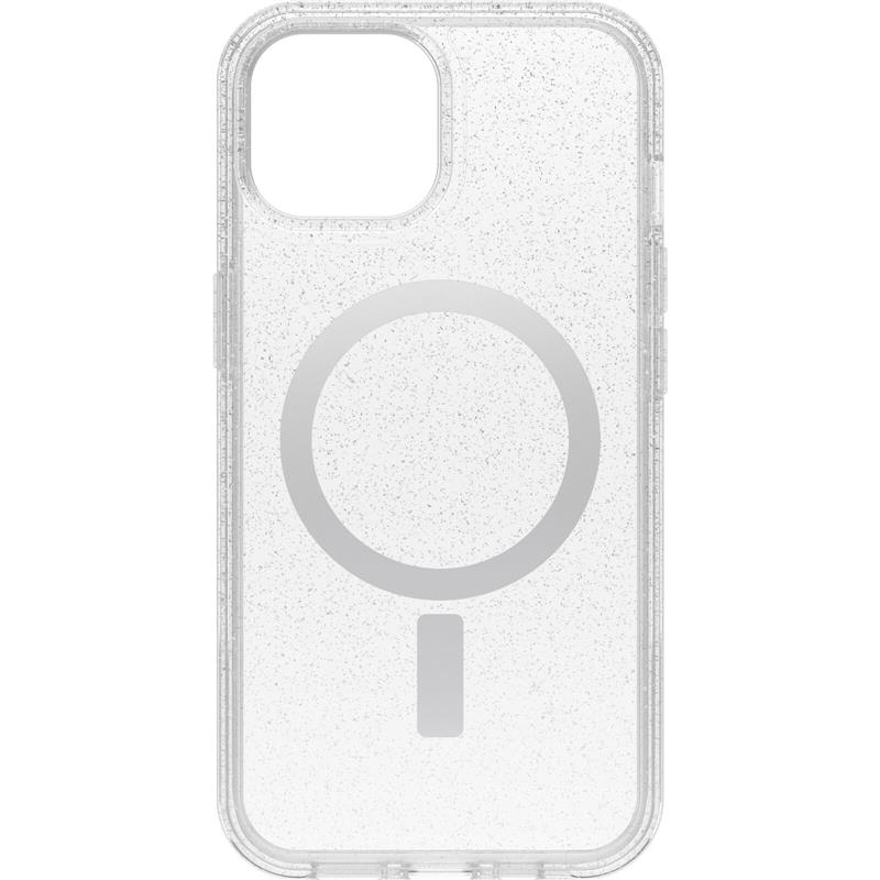 OtterBox Symmetry Series Clear voor MagSafe voor iPhone 15, Stardust (Clear Glitter)