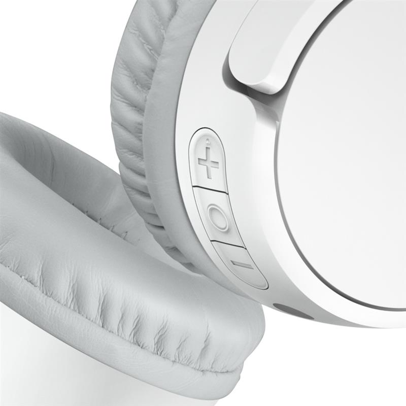 Belkin SOUNDFORM Mini Headset Bedraad en draadloos Hoofdband Muziek Micro-USB Bluetooth Wit