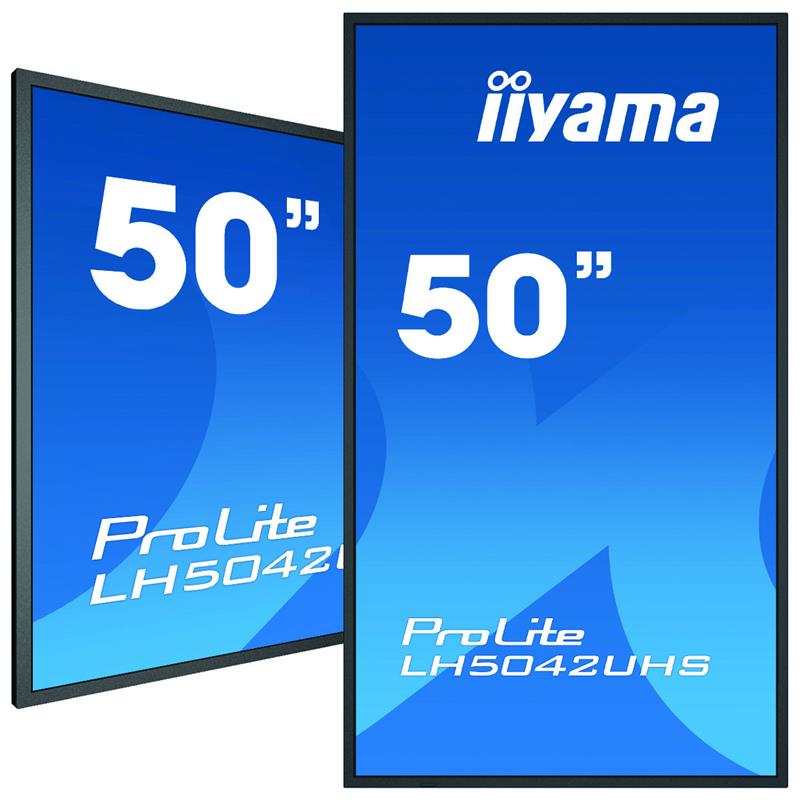 iiyama LH5042UHS-B3 beeldkrant Digitaal A-kaart 125,7 cm (49.5"") VA 500 cd/m² 4K Ultra HD Zwart Android 8.0 18/7