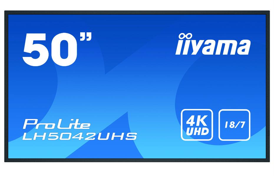Iiyama 50i 3840x2160 4K UHD VA-panel Haze 28 L