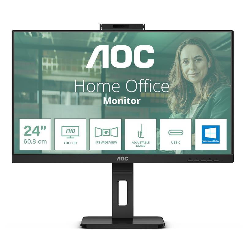 AOC 24P3CW computer monitor 60,5 cm (23.8"") 1920 x 1080 Pixels Full HD LED Zwart