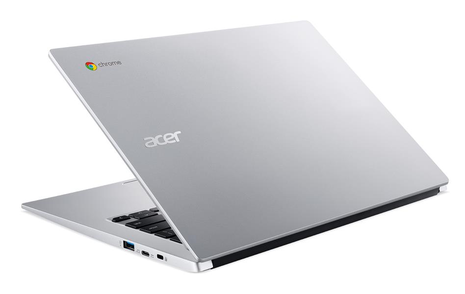 Acer Chromebook 514 CB514-1W-P32X 35,6 cm (14"") Full HD Intel® Pentium® Gold 8 GB LPDDR4x-SDRAM 128 GB SSD Wi-Fi 6 (802.11ax) Chrome OS Grijs