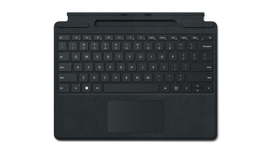 Microsoft Surface Pro Signature Keyboard Zwart Microsoft Cover port AZERTY Belgisch