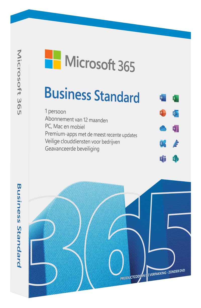 Microsoft 365 Business Standard Volledig 1 licentie(s) 1 jaar Engels, Italiaans