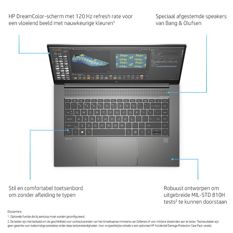 HP ZBook Studio 15.6 G8 Mobiel werkstation 39,6 cm (15.6"") Full HD Intel® 11de generatie Core™ i7 32 GB DDR4-SDRAM 1000 GB SSD NVIDIA RTX A3000 Wi-Fi