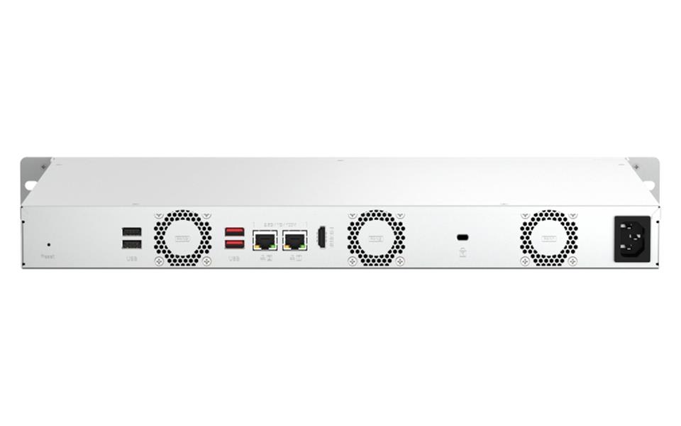 QNAP TS-464eU NAS Rack (1U) Ethernet LAN Zwart