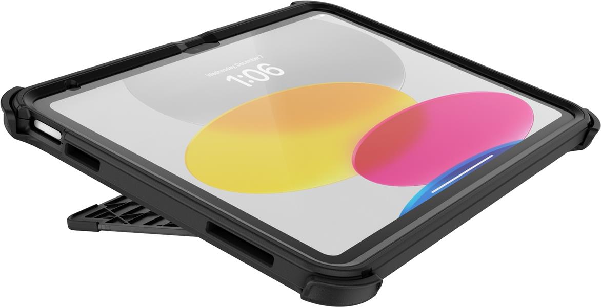 OtterBox Defender Case voor iPad 10th gen, schokbestendig, ultra robuuste met ingebouwde schermbeschermer, 2x getest volgens militaire standaard, Zwar