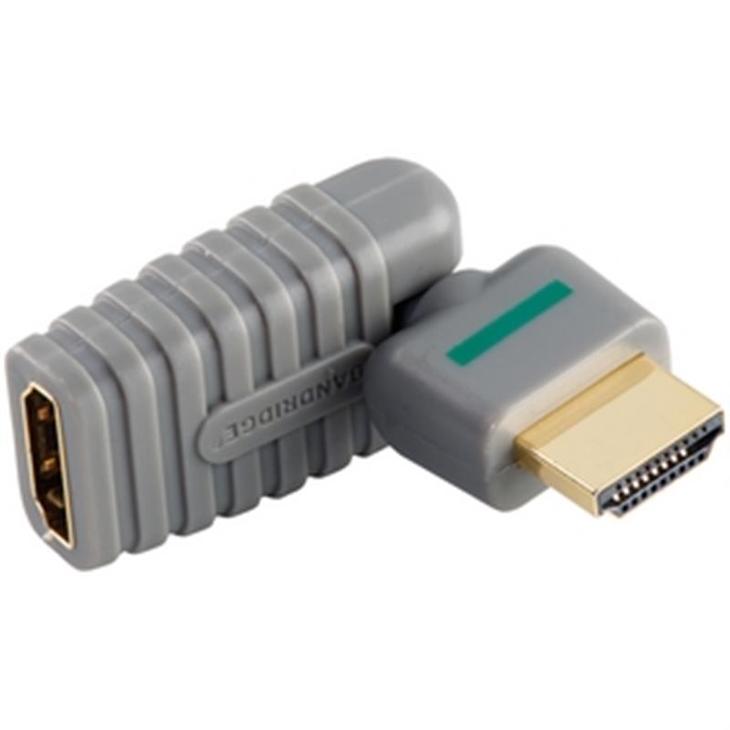 High Speed HDMI met Ethernet Adapter Draaibaar HDMI-Connector - HDMI Female Grijs