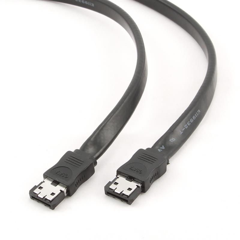 eSATA II kabel 0 5 m zwart