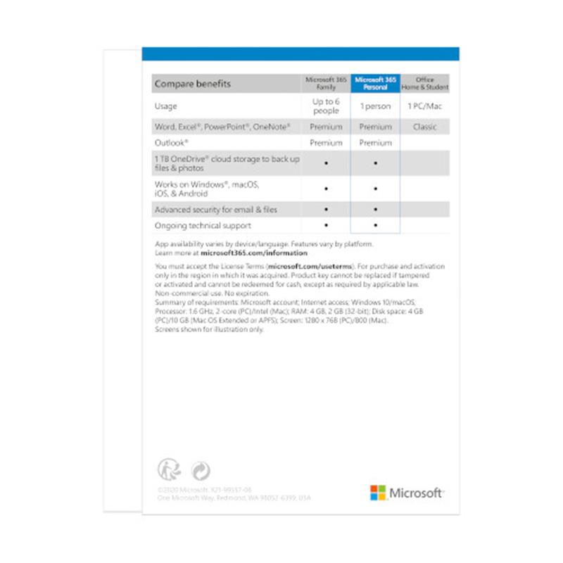 Microsoft QQ2-00989 softwarelicentie & -uitbreiding 1 licentie(s) Abonnement Engels 1 jaar
