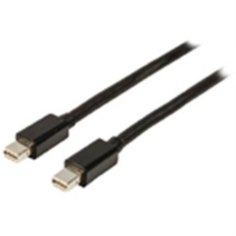 Mini DisplayPort Kabel Mini-DisplayPort Male - Mini-DisplayPort Male 3.00 m Zwart