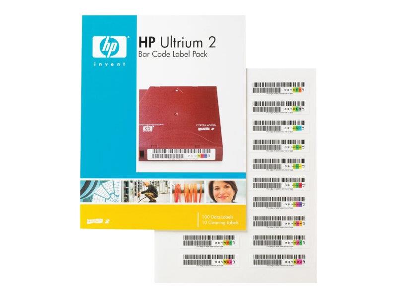 HPE barcode labels Ultrium2 100BL