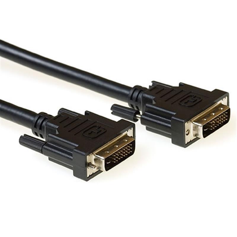ACT AK3833 DVI kabel 1 m DVI-D Zwart