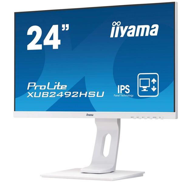 iiyama ProLite XUB2492HSU-W1 LED display 60,5 cm (23.8"") 1920 x 1080 Pixels Full HD Flat Mat Wit
