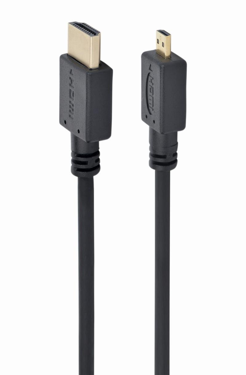 HDMI male naar micro D-male zwarte kabel 1 8 meter