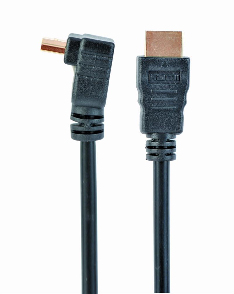 High Speed HDMI kabel met Ethernet haakse aansluiting