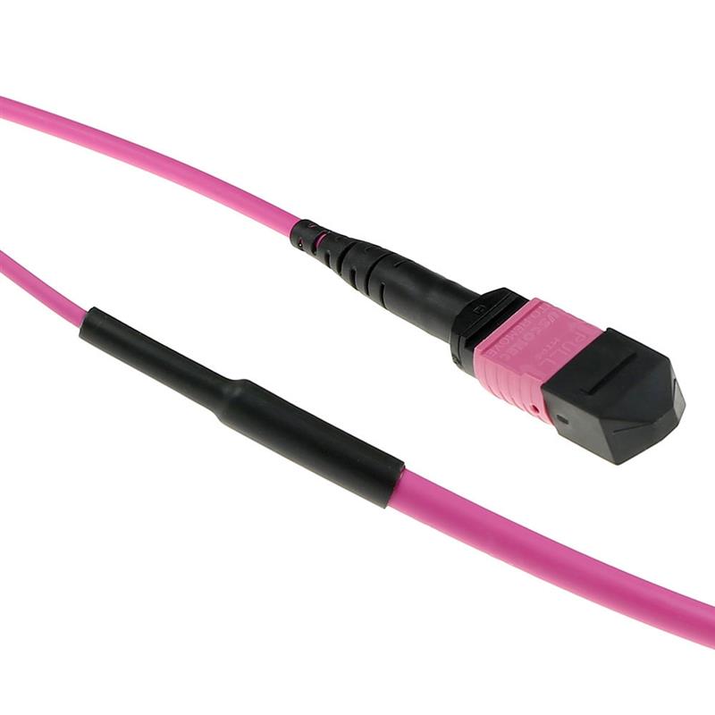 ACT DC5005 Glasvezel kabel 50 m MPO/MTP OM3/OM4 Violet