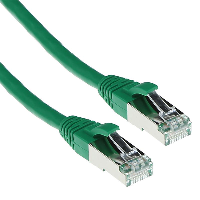 ACT FB6710 netwerkkabel Groen 10 m Cat6a S/FTP (S-STP)