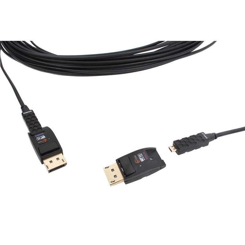 Opticis DisplayPort kabel 20 meter detachable