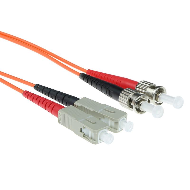 ACT RL2520 Glasvezel kabel 20 m SC ST Oranje