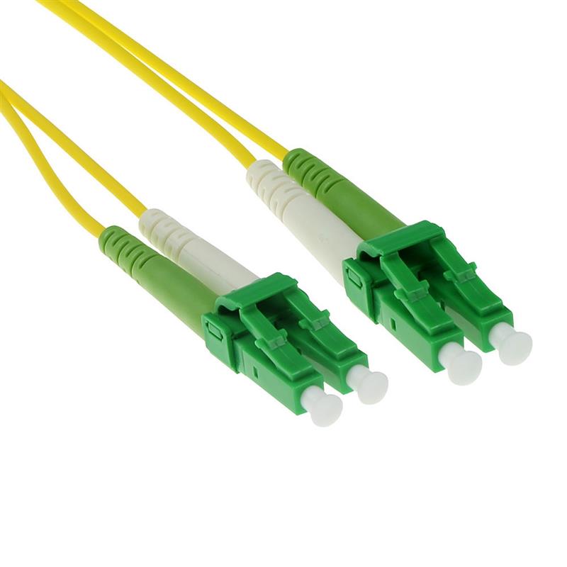 ACT RL2602 Glasvezel kabel 2 m LC/APC OS2 Groen, Geel