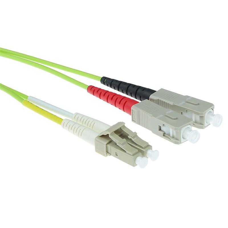 ACT MTRJ-SC 9/125um OS1 Duplex 5m (RL5905) Glasvezel kabel Wit