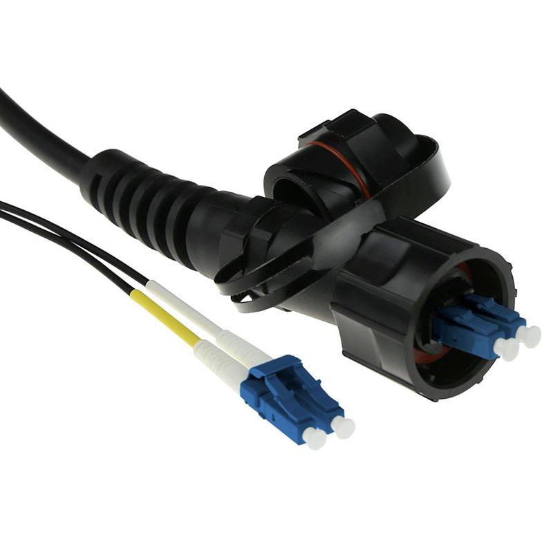 ACT RL7340 Glasvezel kabel 40 m 2x LC 2x LC ODVA OS2 Zwart