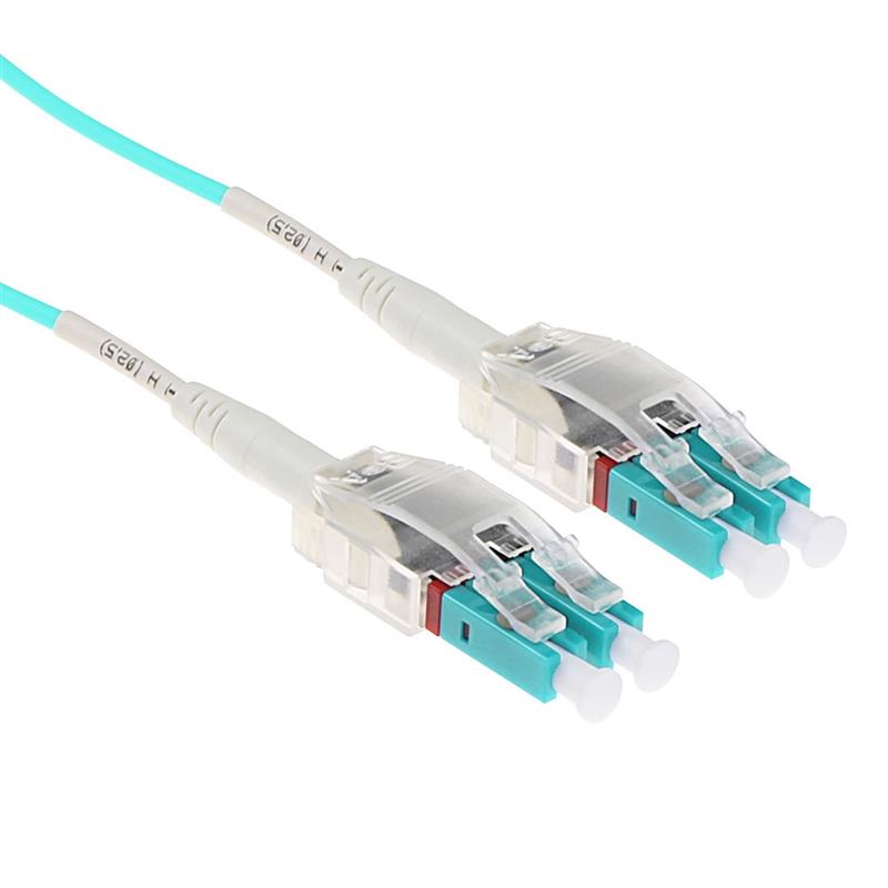 ACT RL8300 Glasvezel kabel 0,5 m LC OM3 Aqua-kleur